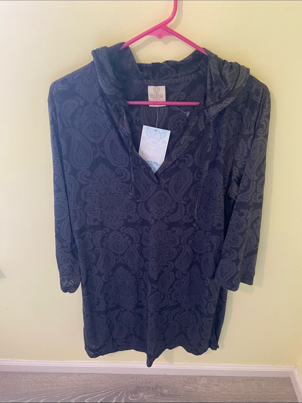 Marika Black Paisley Swim Coverup